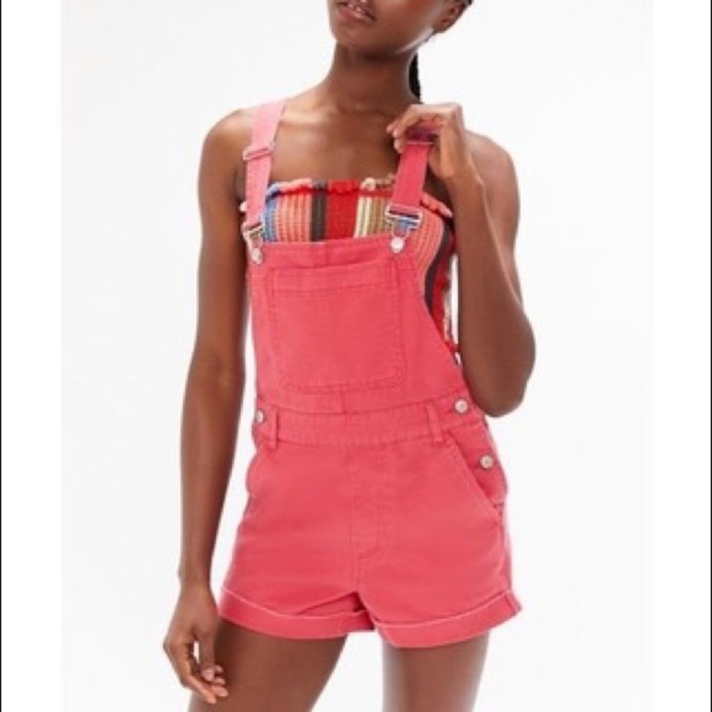Red overalls (shorts)
